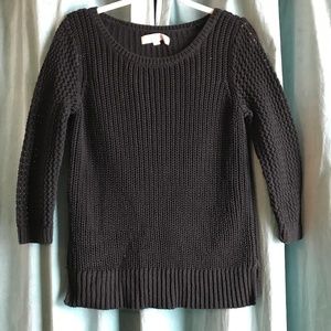 Ann Taylor LOFT Black knit sweater - Size Med